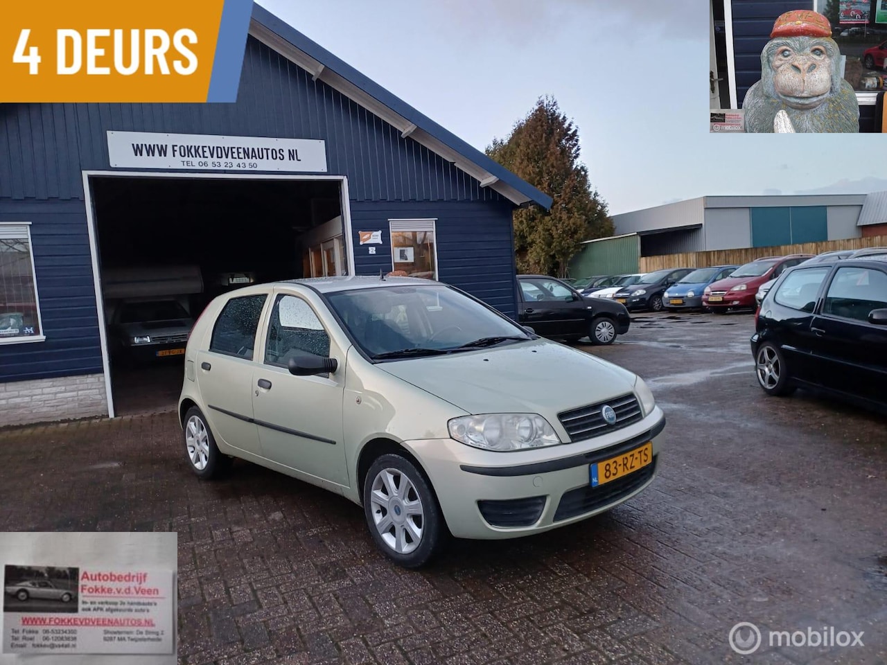 Fiat Punto - 1.2 Navigator Garantie, alle inruil mogelijk - AutoWereld.nl