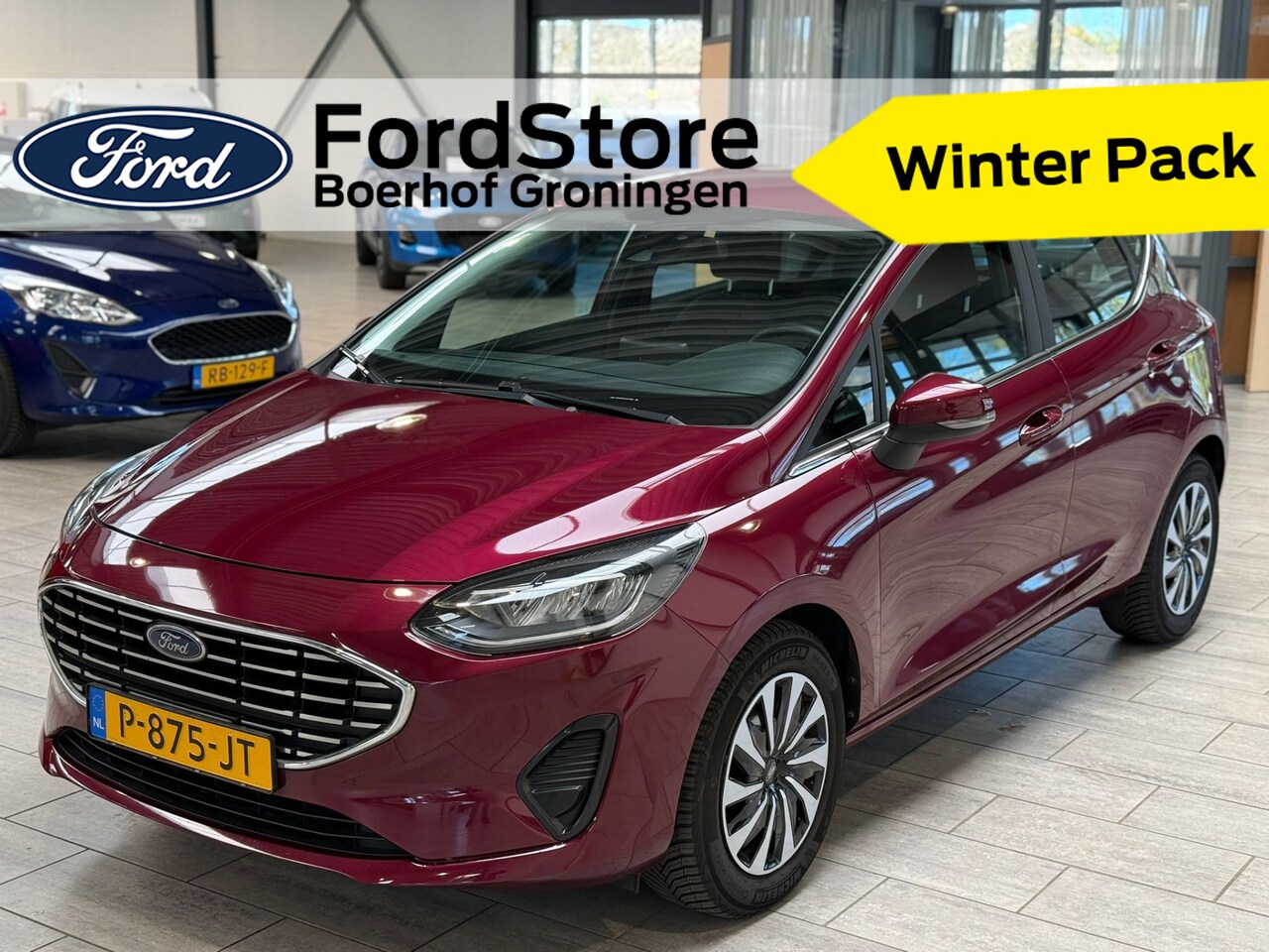 Ford Fiesta - EcoBoost 100pk Titanium | Dealer onderhouden | Winterpack | Cruise | All-season banden | K - AutoWereld.nl