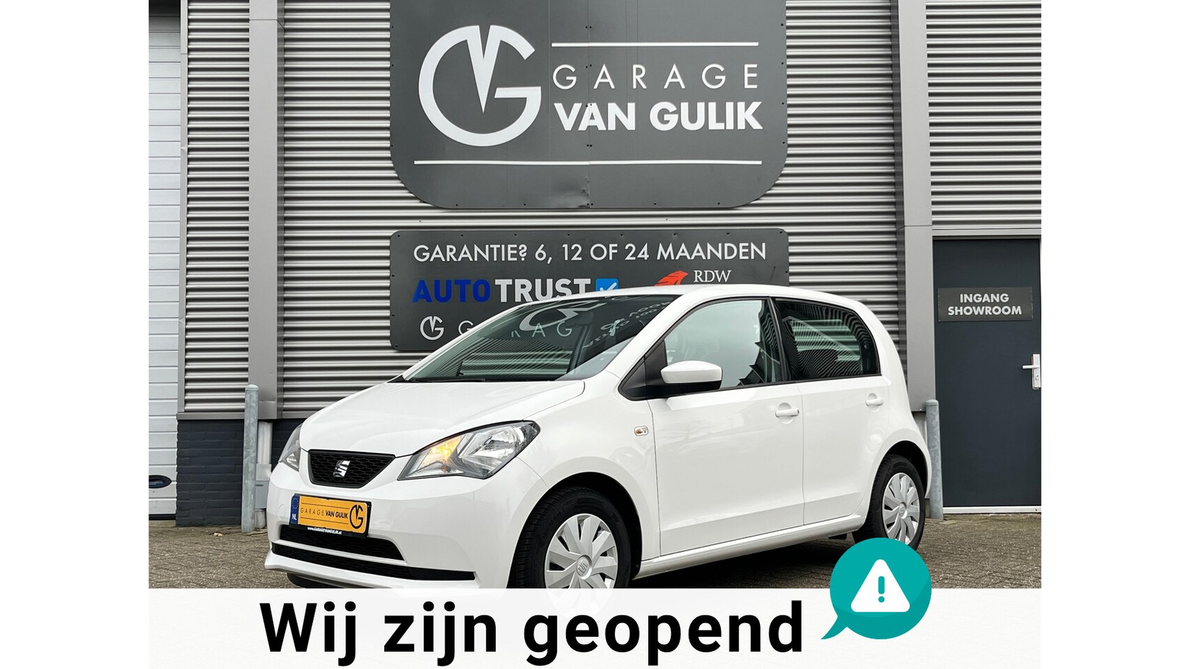 SEAT Mii - 1.0 60PK Airco,Isofix,ElektrischeRamen,Radio/Cd-Speler,StoelVerwarming,Usb,StuurBekrachtig - AutoWereld.nl