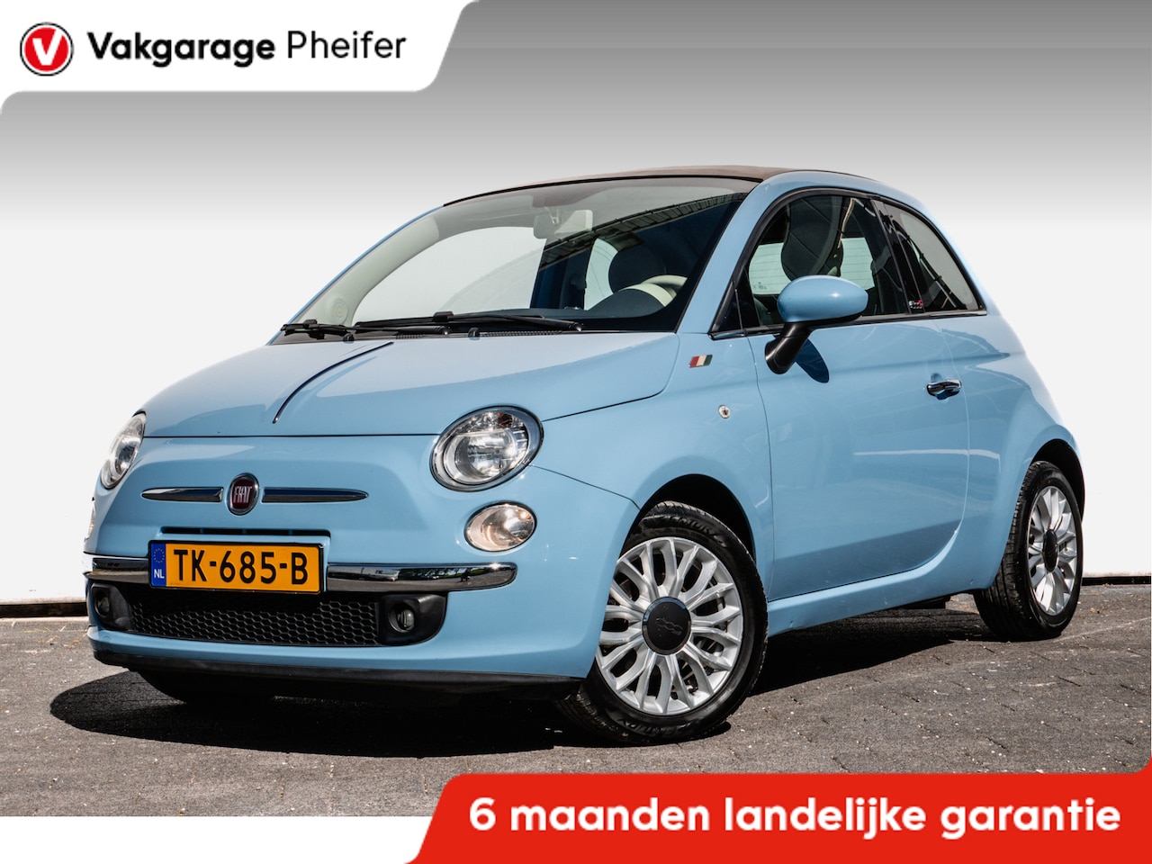 Fiat 500 C - 0.9 TwinAir Lounge Airco/ Elek. kap/ Pdc/ Blue&Me/ 15" Lmv - AutoWereld.nl