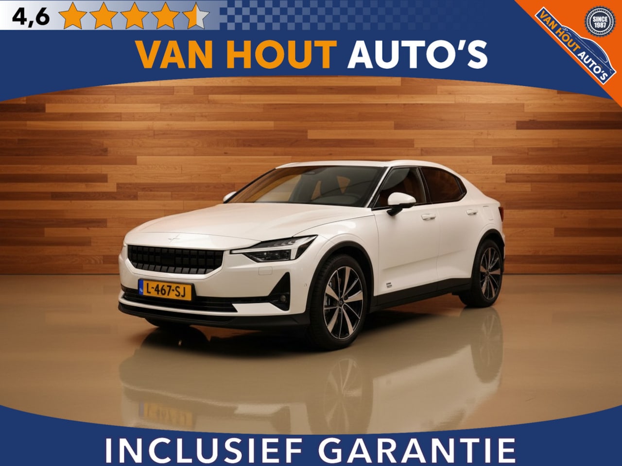 Polestar 2 - Long Range Dual Motor Launch Edition 78kWh | SOH 90,54% | TREKHAAK - AutoWereld.nl