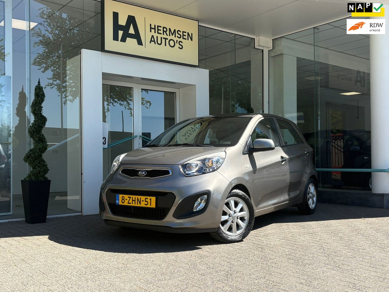 Kia Picanto - 1.0 CVVT BusinessLine|Led|Navi|Airco|NAP| - AutoWereld.nl