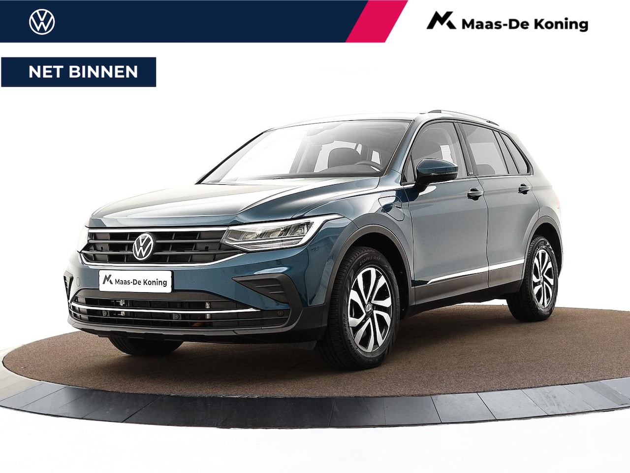 Volkswagen Tiguan - 1.4 TSI 245pk DSG eHybrid Active · Panoramadak · Apple/Android Car Play · Wegklapbare Trek - AutoWereld.nl