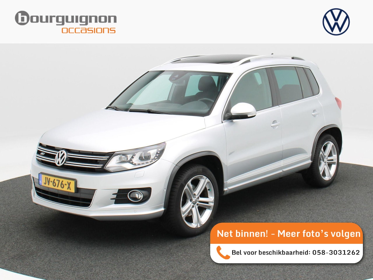 Volkswagen Tiguan - 1.4 TSi R-Line Edition 125 Pk | Panoramadak | Trekhaak | Camera | Cruise Control | Climatr - AutoWereld.nl