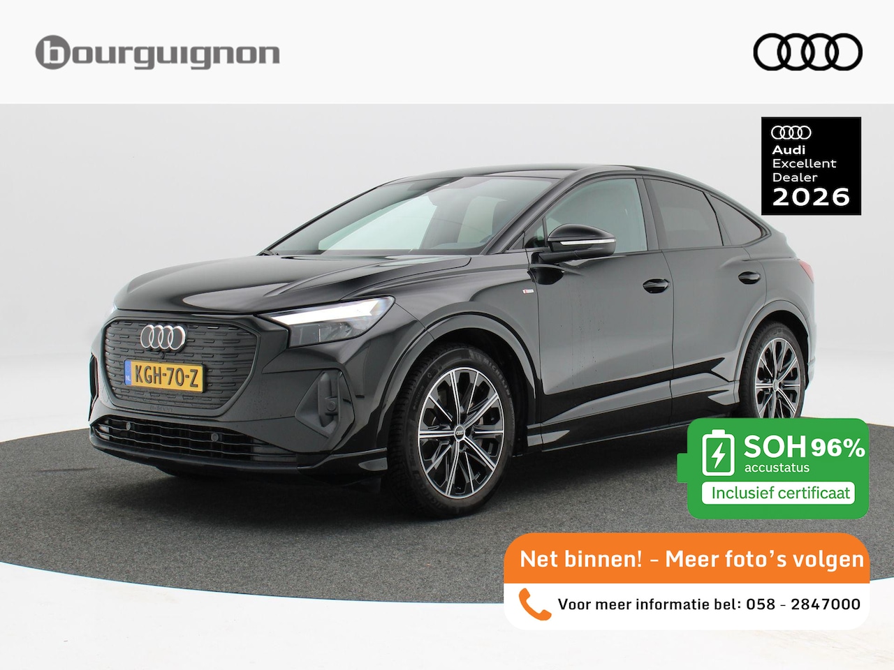 Audi Q4 Sportback e-tron - 40 S edition 77 kWh 204 Pk | Stoelverwarming | Matrix LED | Parkeersensoren | Adaptive Cru - AutoWereld.nl