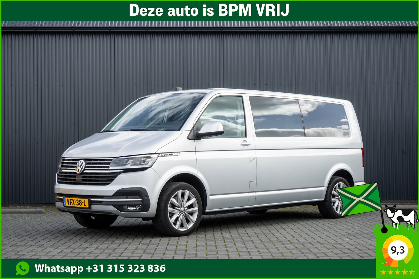 Volkswagen Transporter - T6.1 2.0 TDI L2H1 | DC | Bulli | 200PK | Leder | Carplay | Virtual | Adapt Cruise - AutoWereld.nl