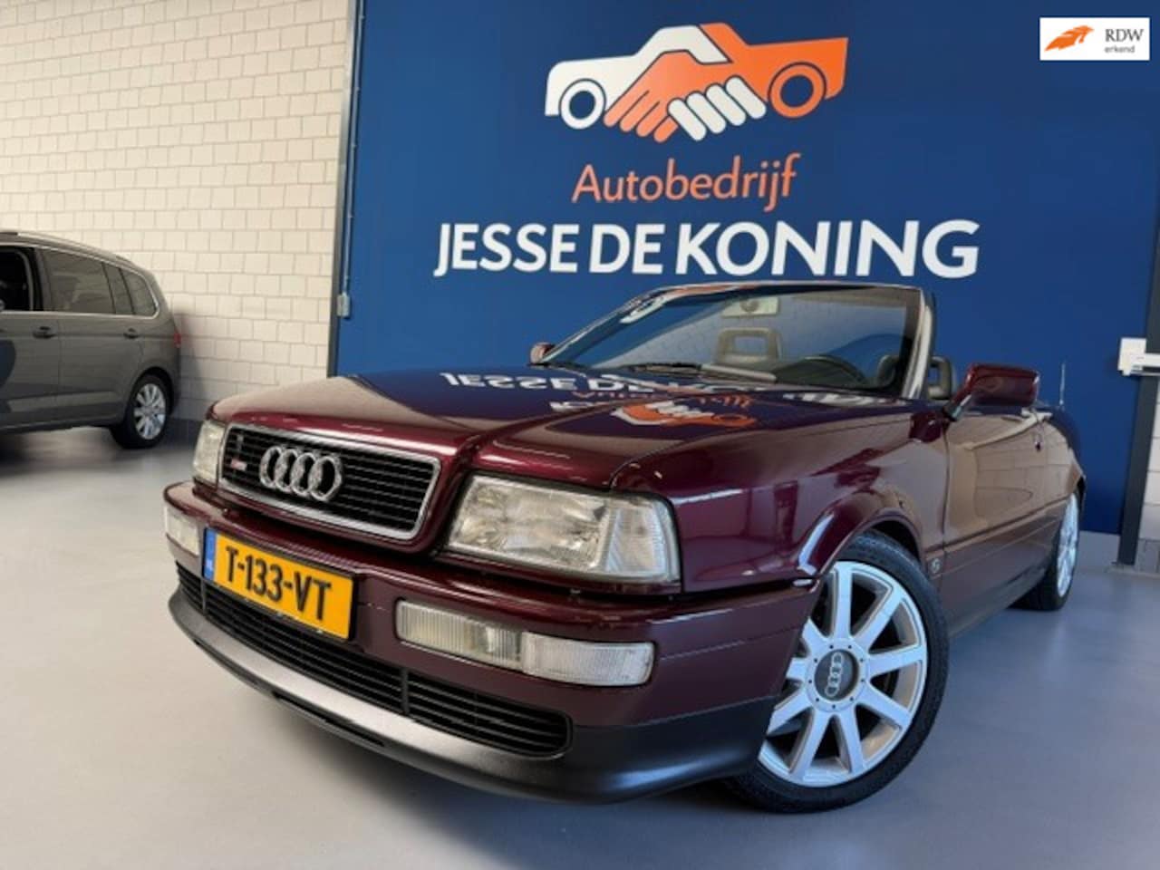 Audi Cabriolet - 2.6 V6 automaat / bj. 1995 / NAP met 120989 km.en APK tot 09/2027 / kleur: bordeaux / spor - AutoWereld.nl