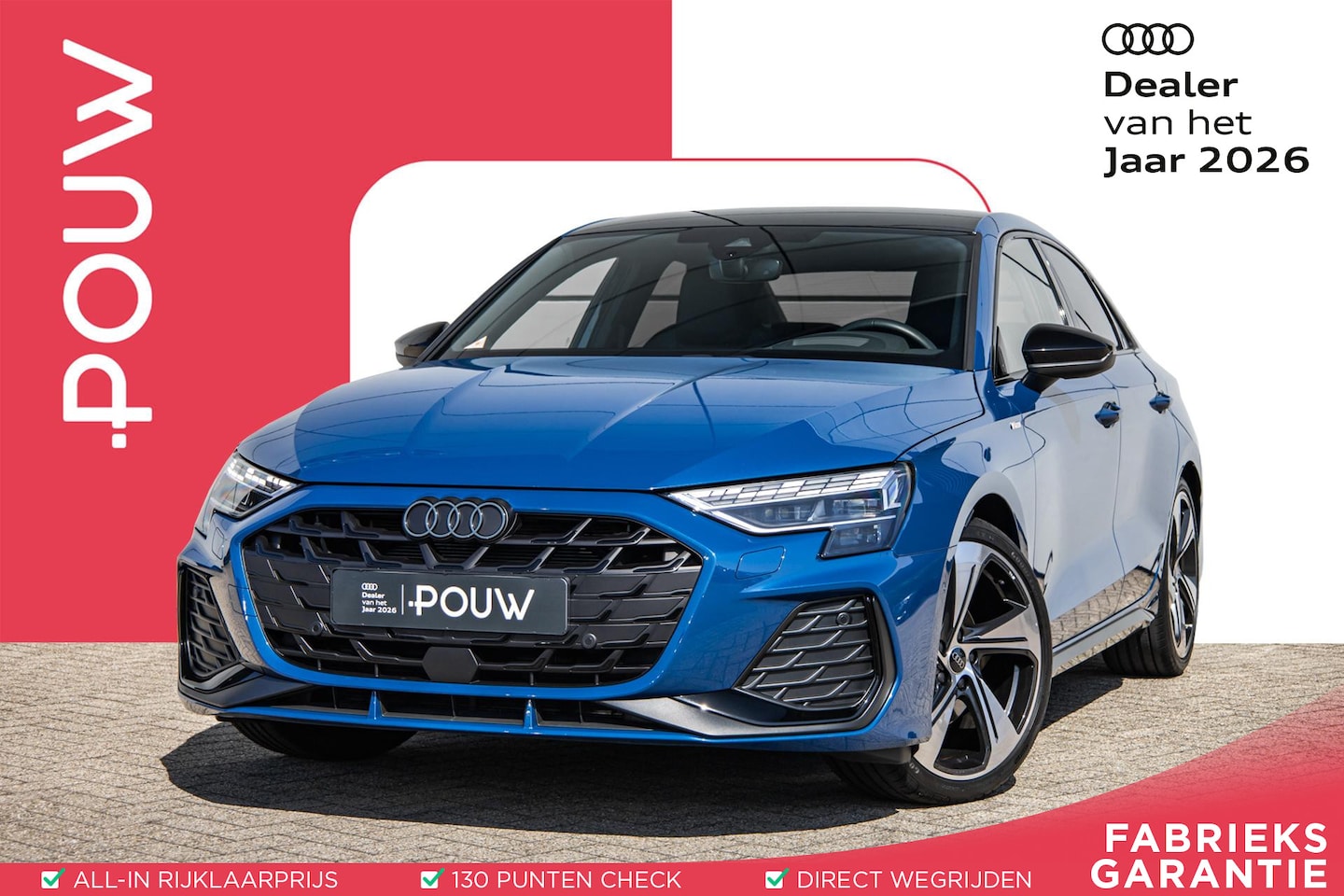 Audi A3 Limousine - 35 TFSI 150pk S-tronic S Edition | 19" LMV | Head-up | Sonos Audio | Alcantara Bekleding | - AutoWereld.nl