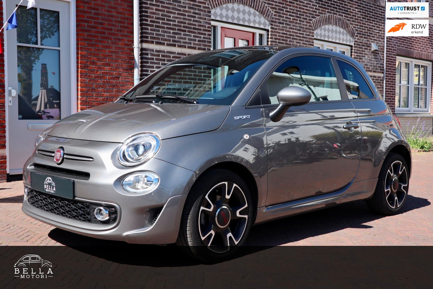 Fiat 500 - 1.0 Hybrid Sport | Sport | Apple CarPlay | Digitale cockpit | Panoramadak | Cruise control - AutoWereld.nl