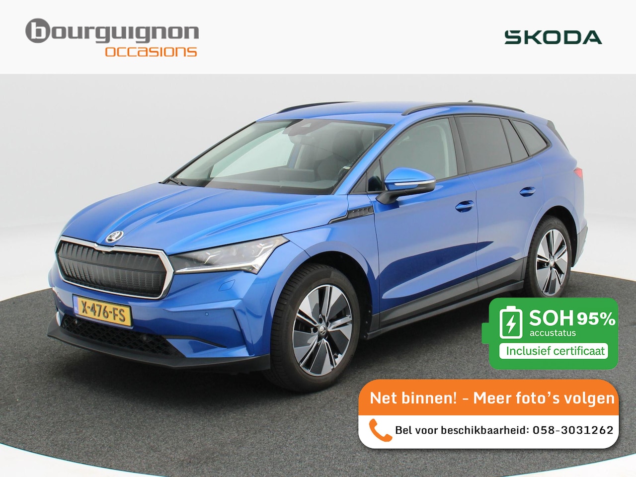 Skoda Enyaq iV - 60 Business Edition Plus 180 Pk | Trekhaak | Stoel/Stuur verwarming | Camera | Adaptive Cr - AutoWereld.nl