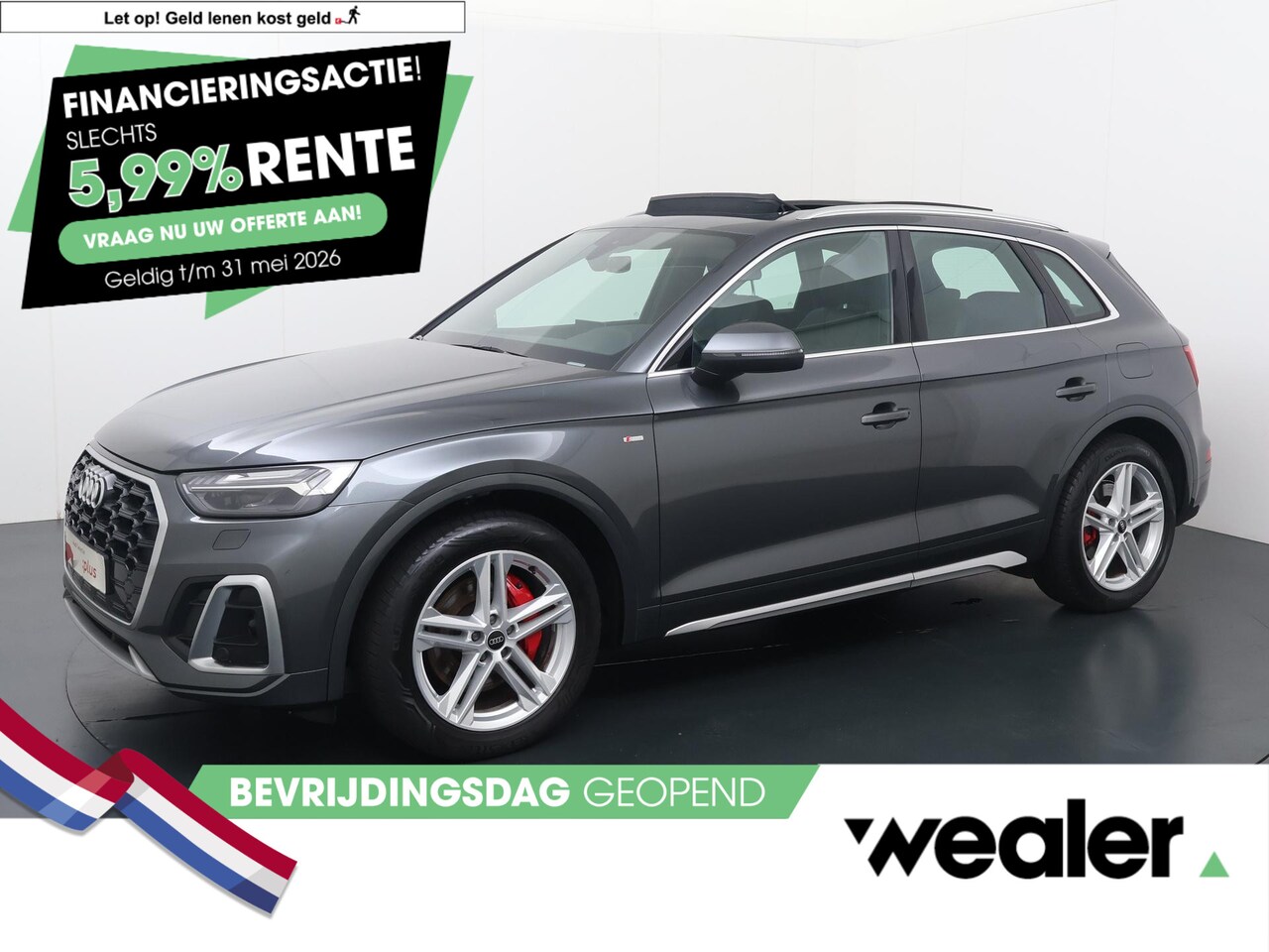 Audi Q5 - 50 TFSI e S edition | 299 PK | SoH 100% | Matrix LED koplampen | Panoramadak | Luchtvering - AutoWereld.nl