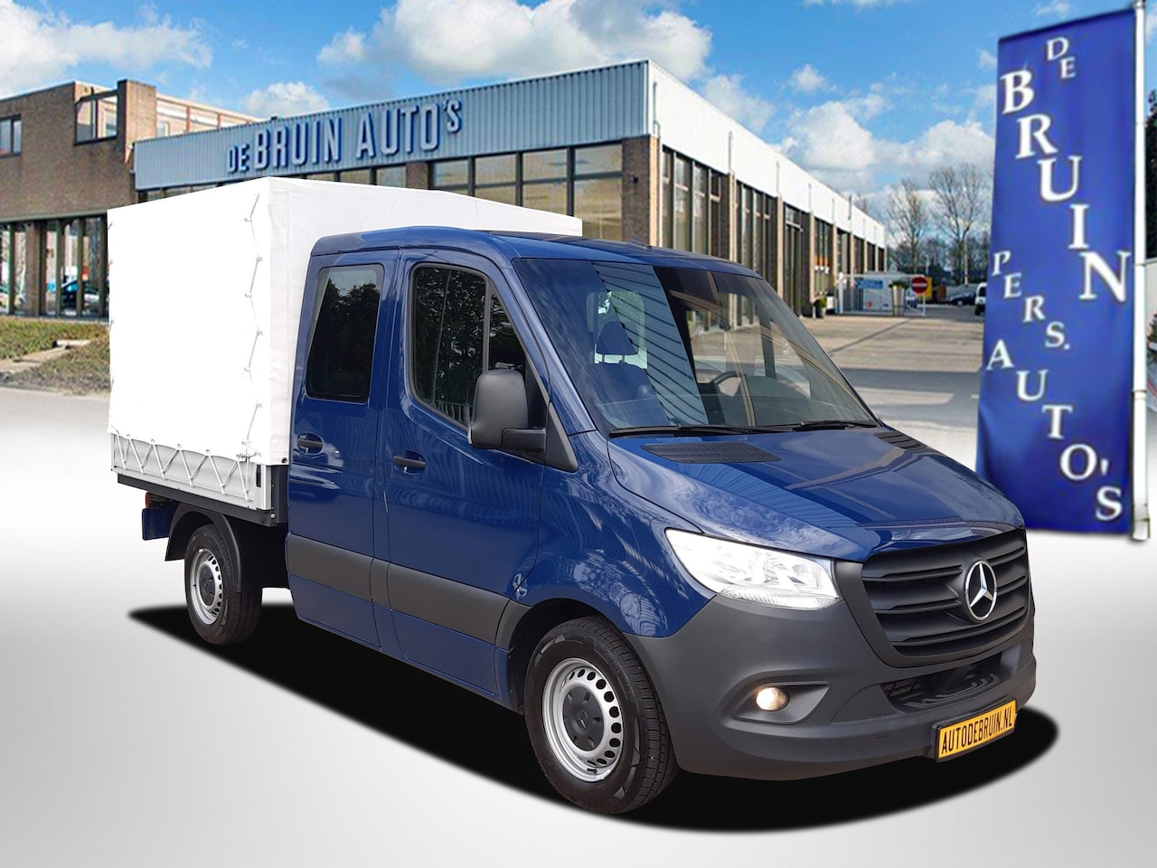 Mercedes-Benz Sprinter - Pick-up 150Pk CDI Dubbel Cabine 6-pers. Automaat Trekhaak Cruisecontrol Airco - AutoWereld.nl