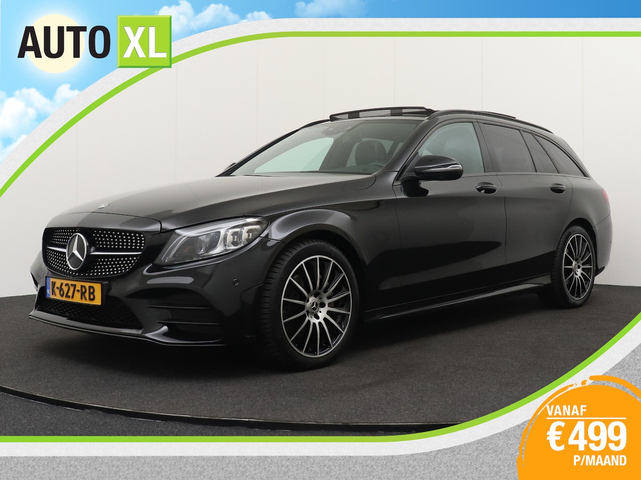 Mercedes-Benz C-klasse Estate - 180 Business Solution AMG Pano-dak Sfeerverlichting Carplay - AutoWereld.nl