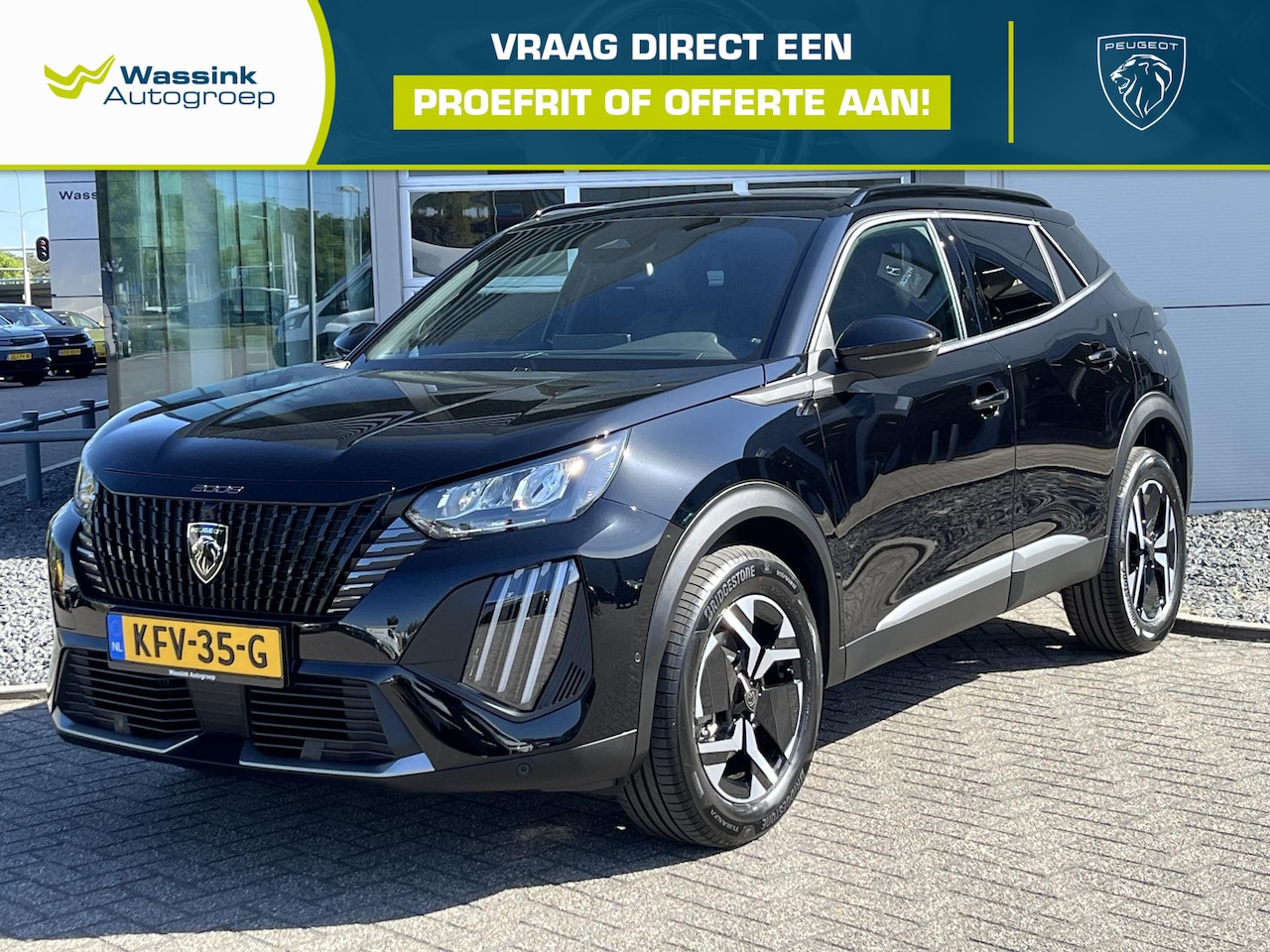 Peugeot 2008 - 1.2 Hybrid 145 Allure Adaptive Cruise control | Navigatie | Parkeer camera | - AutoWereld.nl