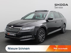 Skoda Superb Combi - 1.4 TSI iV Laurin & Klement 218PK DSG SOH 90, 67%, Panoramadak, Trekhaak, Leder, Memorysto