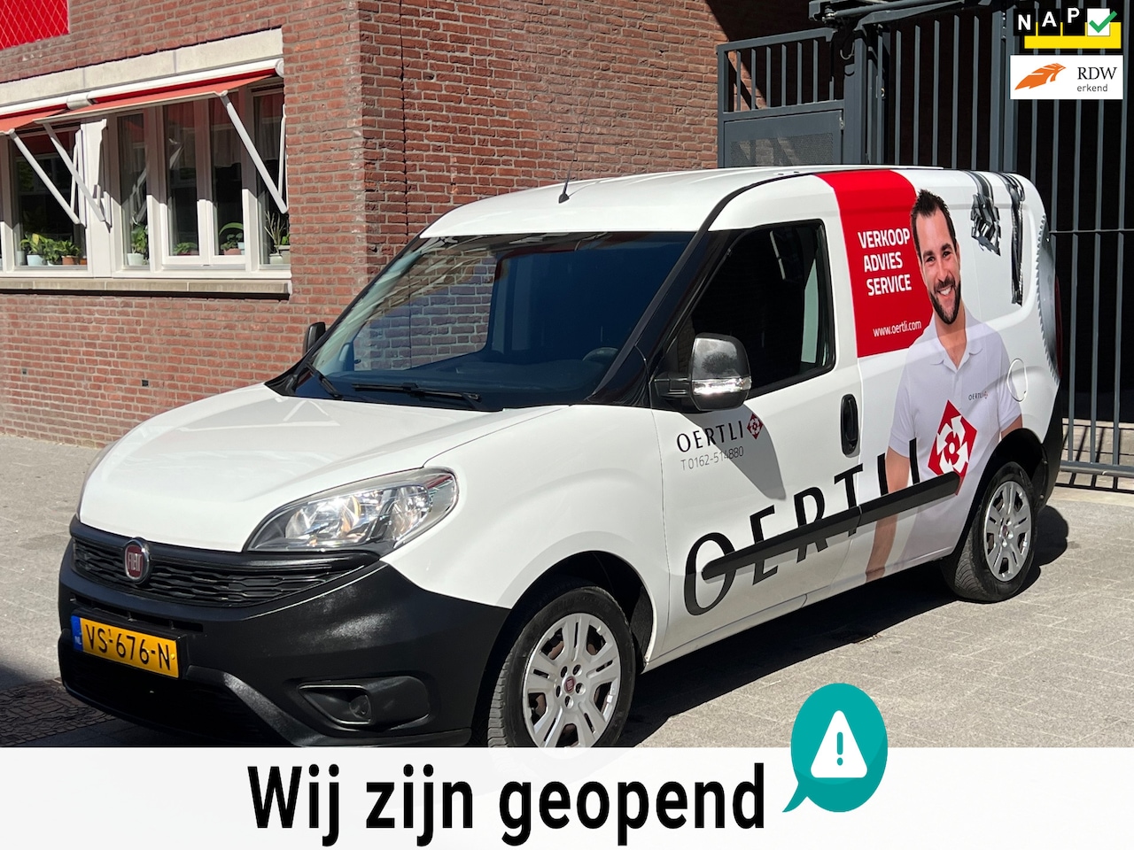 Fiat Doblò Cargo - 1.3 MJ L1H1 Actual-airco-trekhaak-elek ramen - AutoWereld.nl