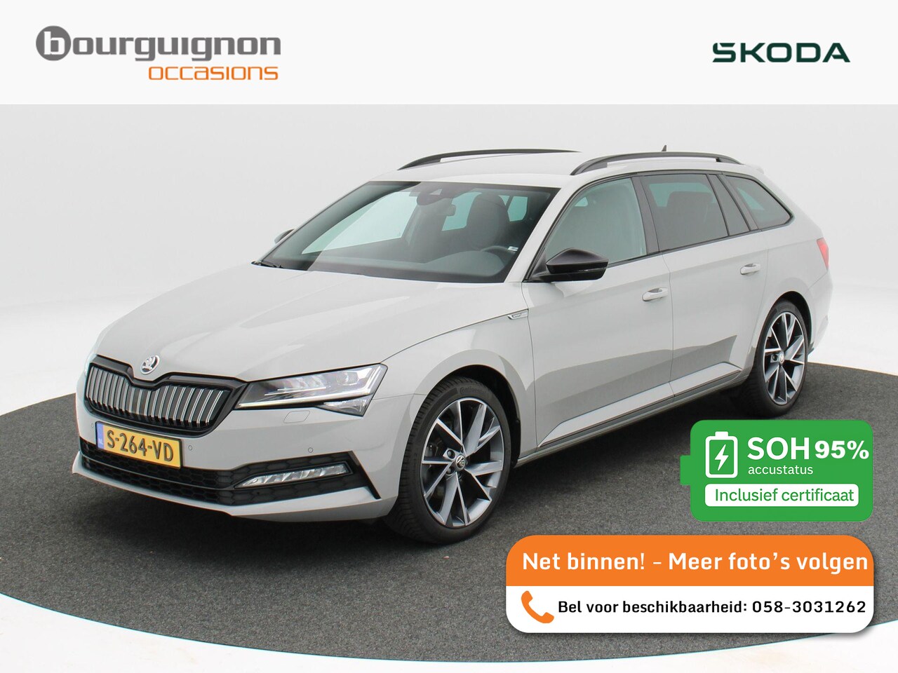 Skoda Superb Combi - 1.4 TSi 218 Pk iV Sportline Business | Trekhaak | Stoelverwarming | CarPlay | Camera | Cru - AutoWereld.nl