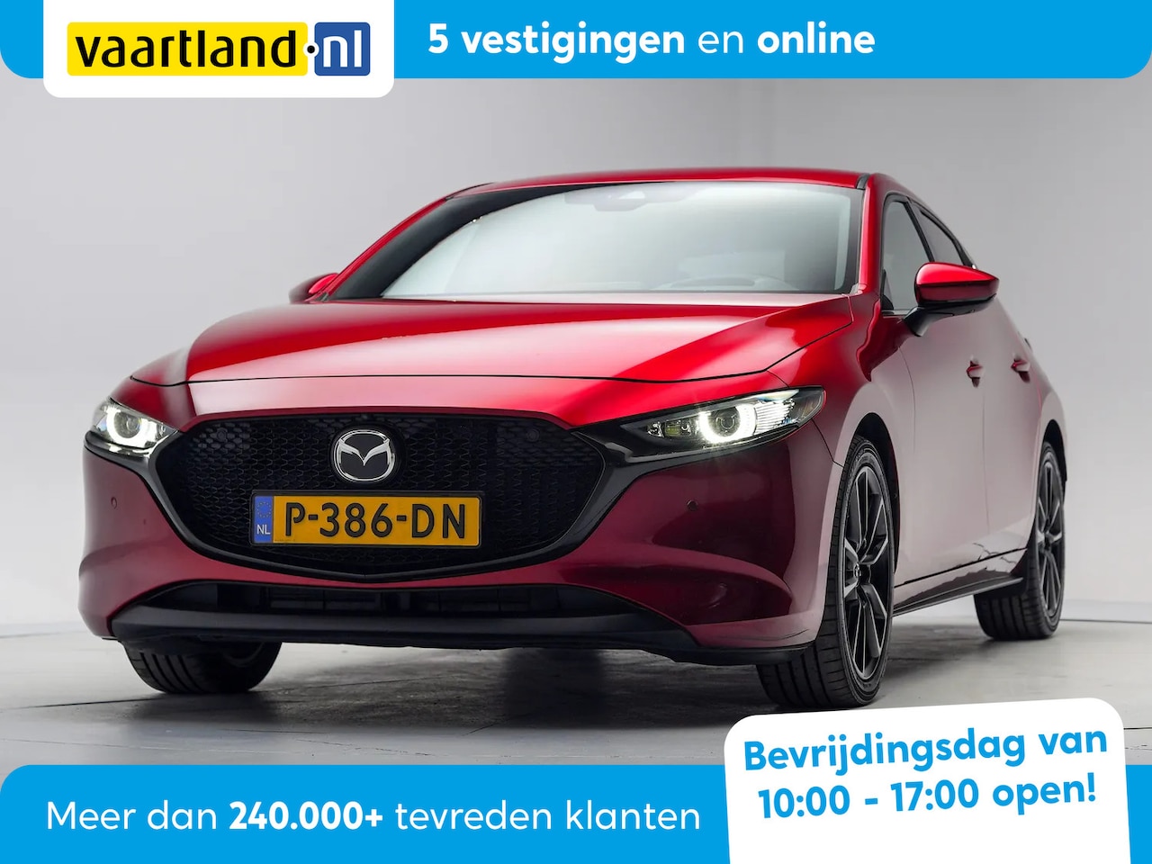Mazda 3 - 2.0 e-SkyActiv-X 186pk Luxury [ LED Leder Navi Apple/Android Camera ] - AutoWereld.nl