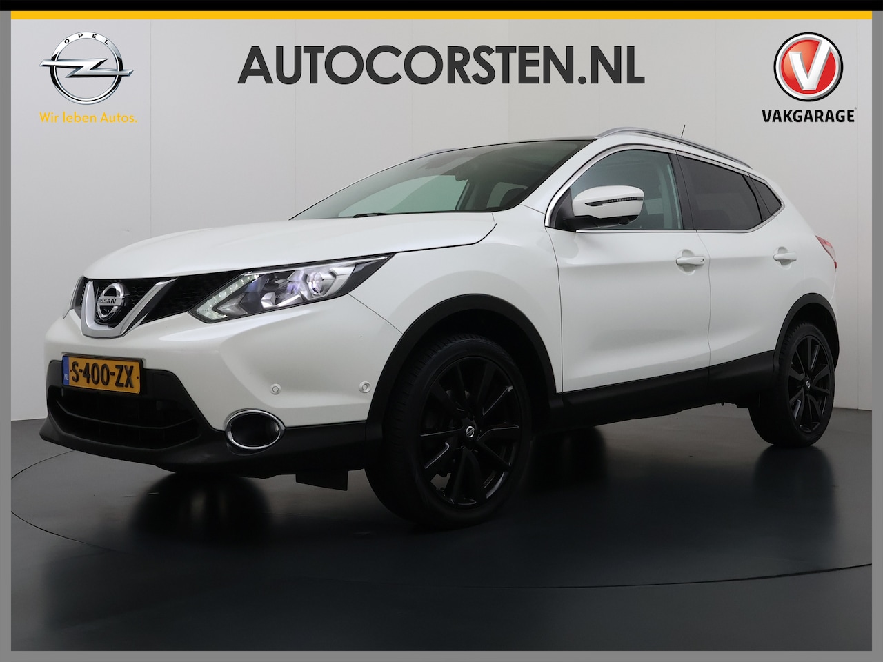 Nissan Qashqai - T 116pk Tekna 360Camera Leer Pano.dak Bordherk. Navi Dab CruiseControl Keyless Bluetooth E - AutoWereld.nl