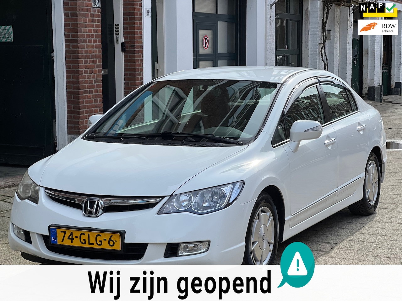 Honda Civic - 1.3 Hybrid-automaat-airco-elek ramen - AutoWereld.nl