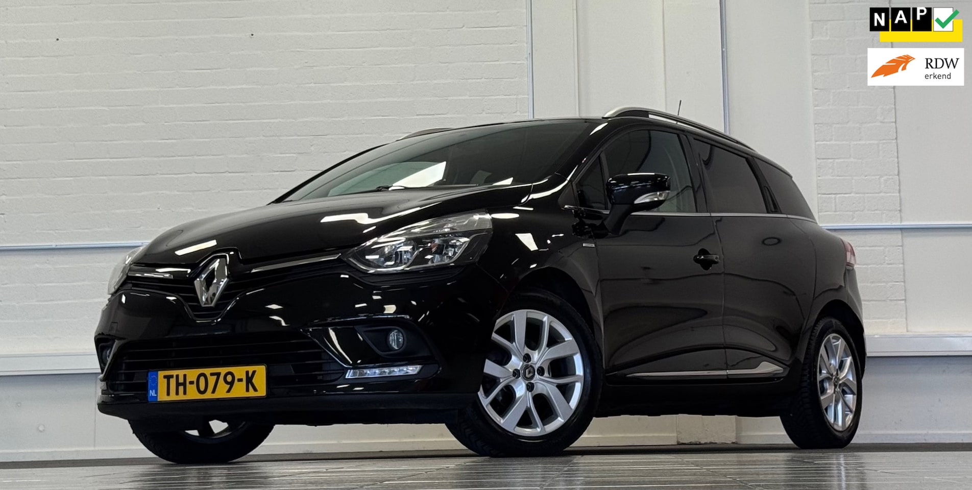Renault Clio Estate - 0.9 TCe Limited 100% Onderhouden 3e Eigenaar Navigatie Garantie Mooi! - AutoWereld.nl