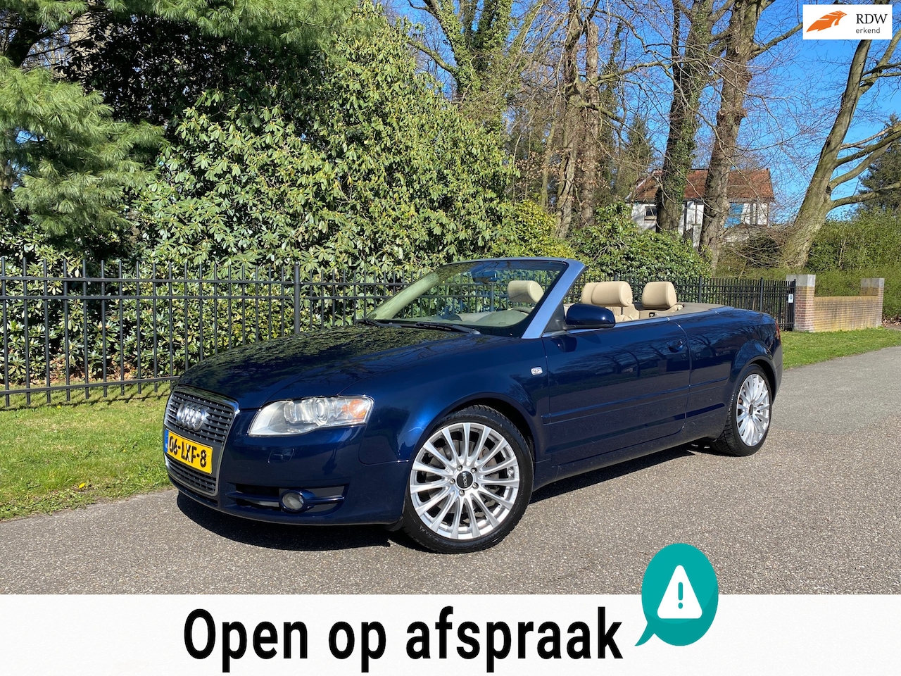 Audi A4 Cabriolet - 2.0 TFSI Automaat, Leer, Trekhaak, 200PK!! - AutoWereld.nl