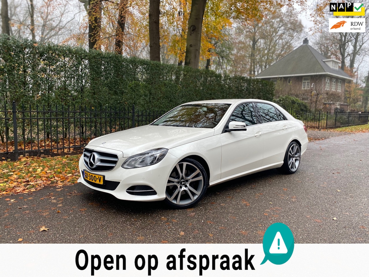 Mercedes-Benz E-klasse - 200 Parelmoer Wit, Trekhaak, Leer NAP - AutoWereld.nl