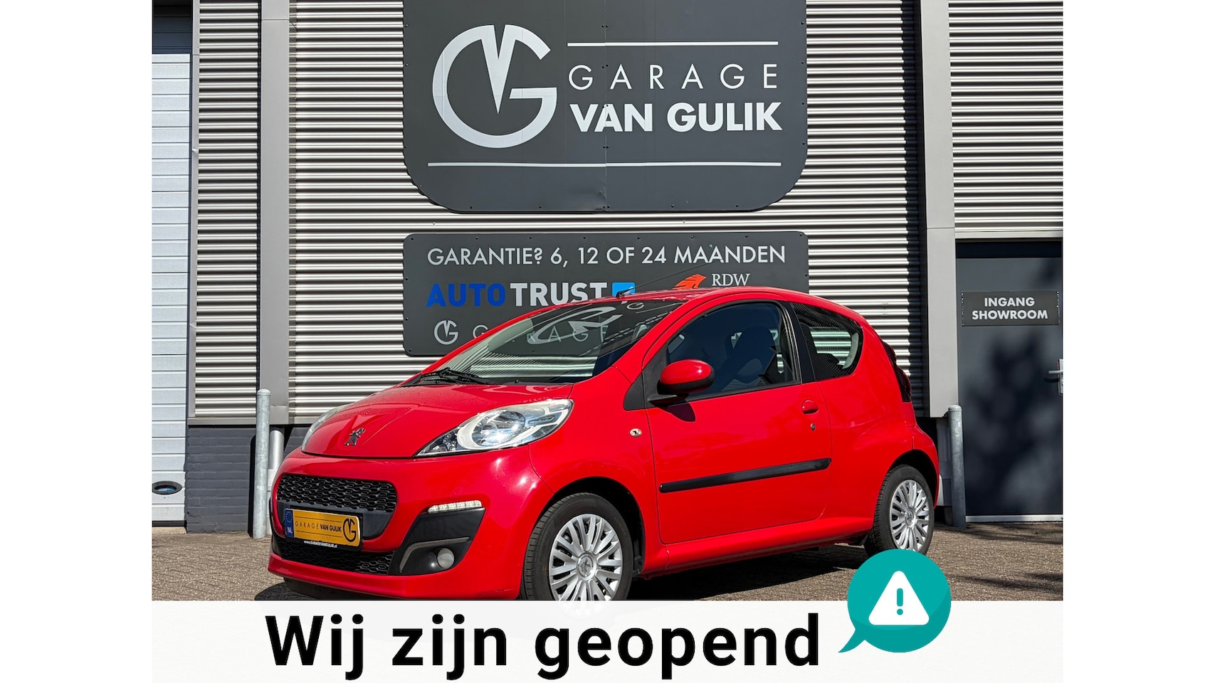 Peugeot 107 - 1.0 Active 68PK Airco,Led,ElektrRamen,Isofix,Radio/Cd-Speler,Toerenteller,Dashboardkastje, - AutoWereld.nl