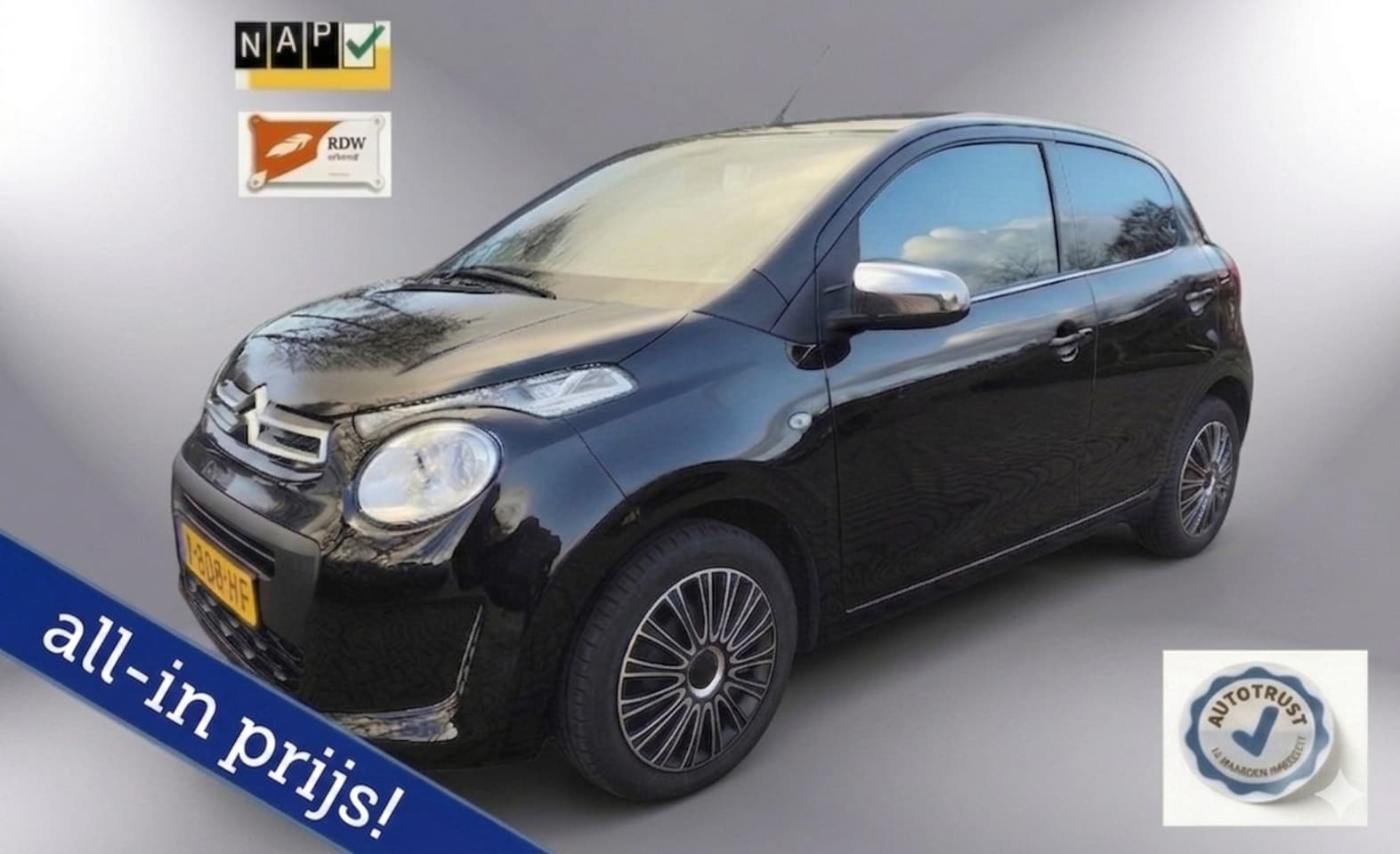 Citroën C1 - 1.0 VTi Feel 12 maanden garantie met Europese dekking inclusief! - AutoWereld.nl