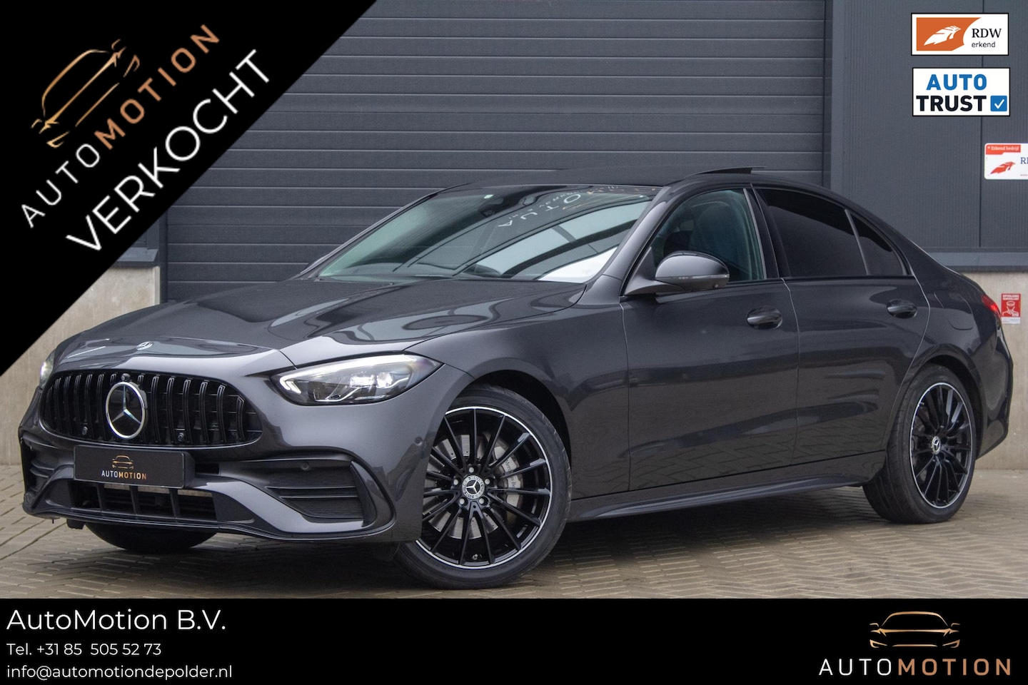 Mercedes-Benz C-klasse - 300 e AMG Line PANO 360 CAMERA ADAPTIEF SFEER - AutoWereld.nl