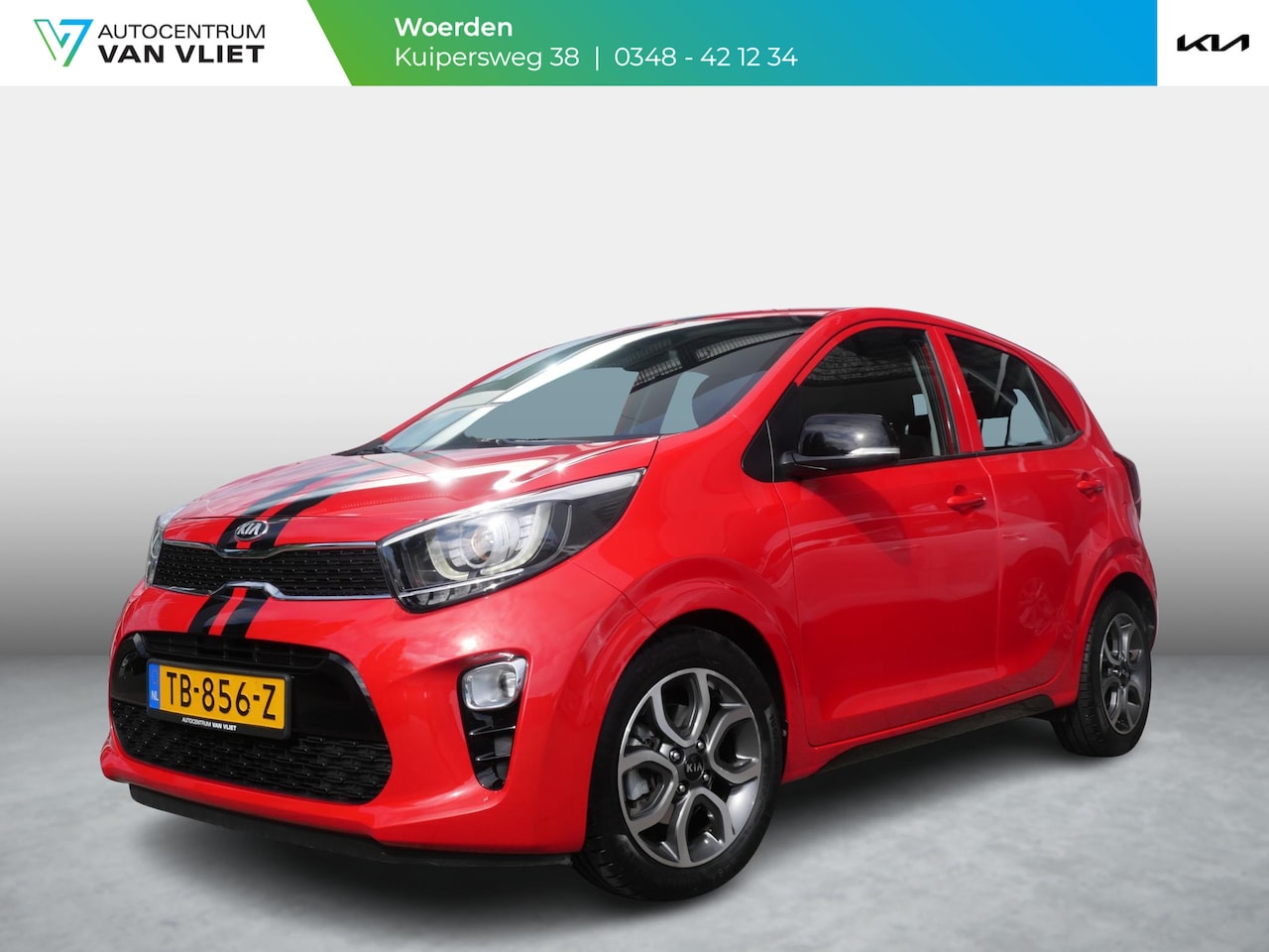 Kia Picanto - 1.2 CVVT DynamicPlusLine | Vol Automaat | Org. NL | Clima | Navi | Camera | Carplay | - AutoWereld.nl