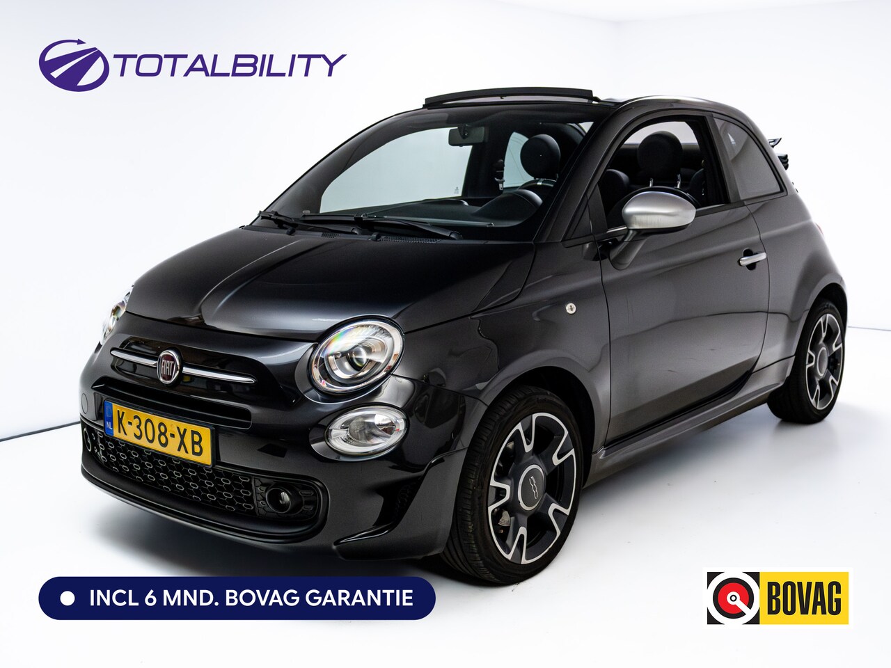 Fiat 500 C - 1.0 Hybrid Rockstar | Beats audio | Climate control | Cruise | Electrische cabrio kap | Ap - AutoWereld.nl