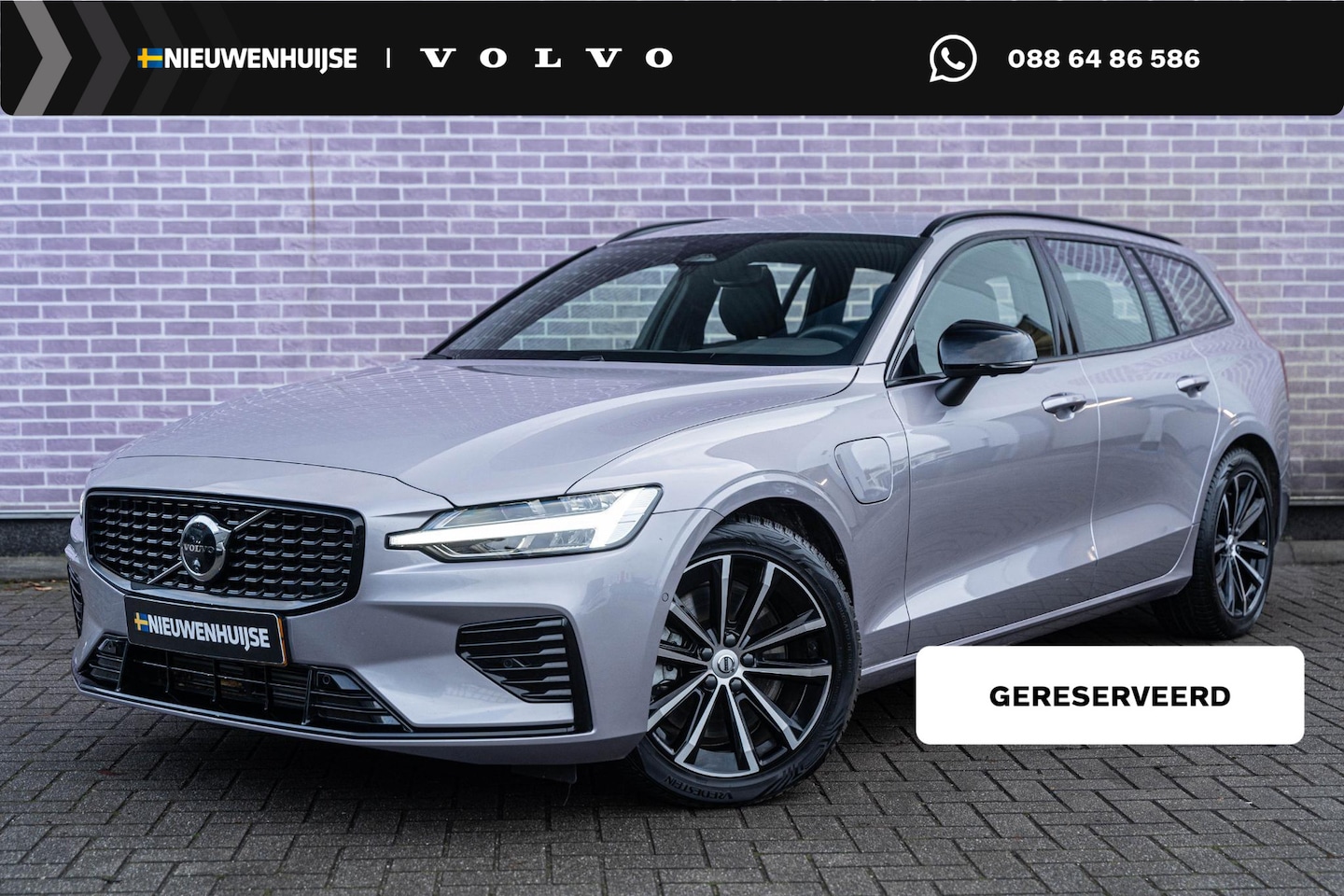 Volvo V60 - 2.0 T6 Plug-in hybrid AWD Plus Dark | Elektrisch verstelbare stoelen | Harmon Kardon | Spo - AutoWereld.nl
