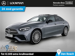 Mercedes-Benz C-klasse - 300 e Business Solution AMG | Trekhaak | Middenconsole metaalstructuur | Nightpakket | Pan