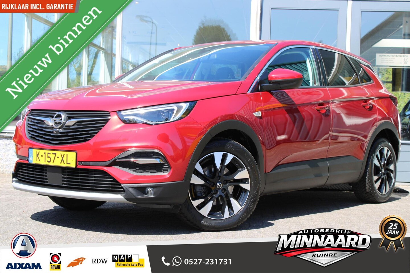 Opel Grandland X - 1.2 Turbo Business Elegance Trekhaak|360-Camera|Pdc|Navi|Carplay - AutoWereld.nl