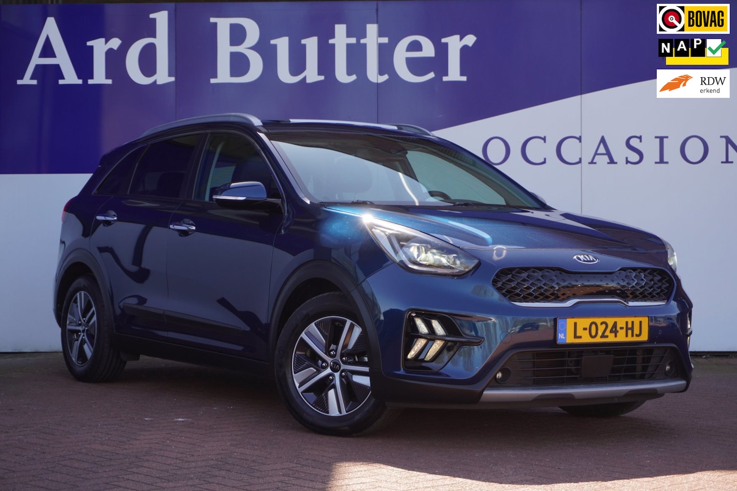 Kia Niro - 1.6 GDi Hybrid ExecutiveLine+Led+Vitrual+Volleder+stuur&stoel-verw+schuifdak+camera = SUPE - AutoWereld.nl