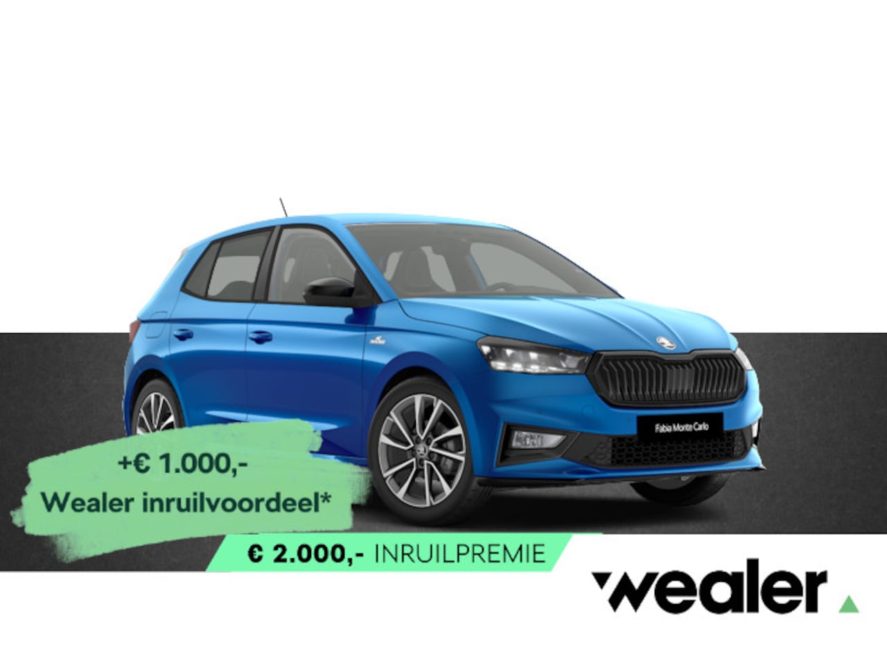 Skoda Fabia - Monte Carlo 1.0 TSI 95 PK | Adaptieve cruise control | Zwart dak | Verwarmde voorstoelen | - AutoWereld.nl