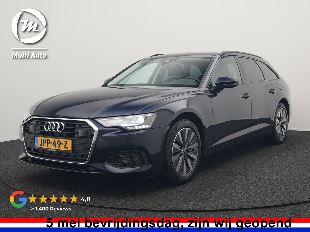 Audi A6 Avant - 50 TFSI e Quattro Advanced edition PHEV 300pk Dealer O.H. | Adaptive Cruise | Lederen Spor - AutoWereld.nl