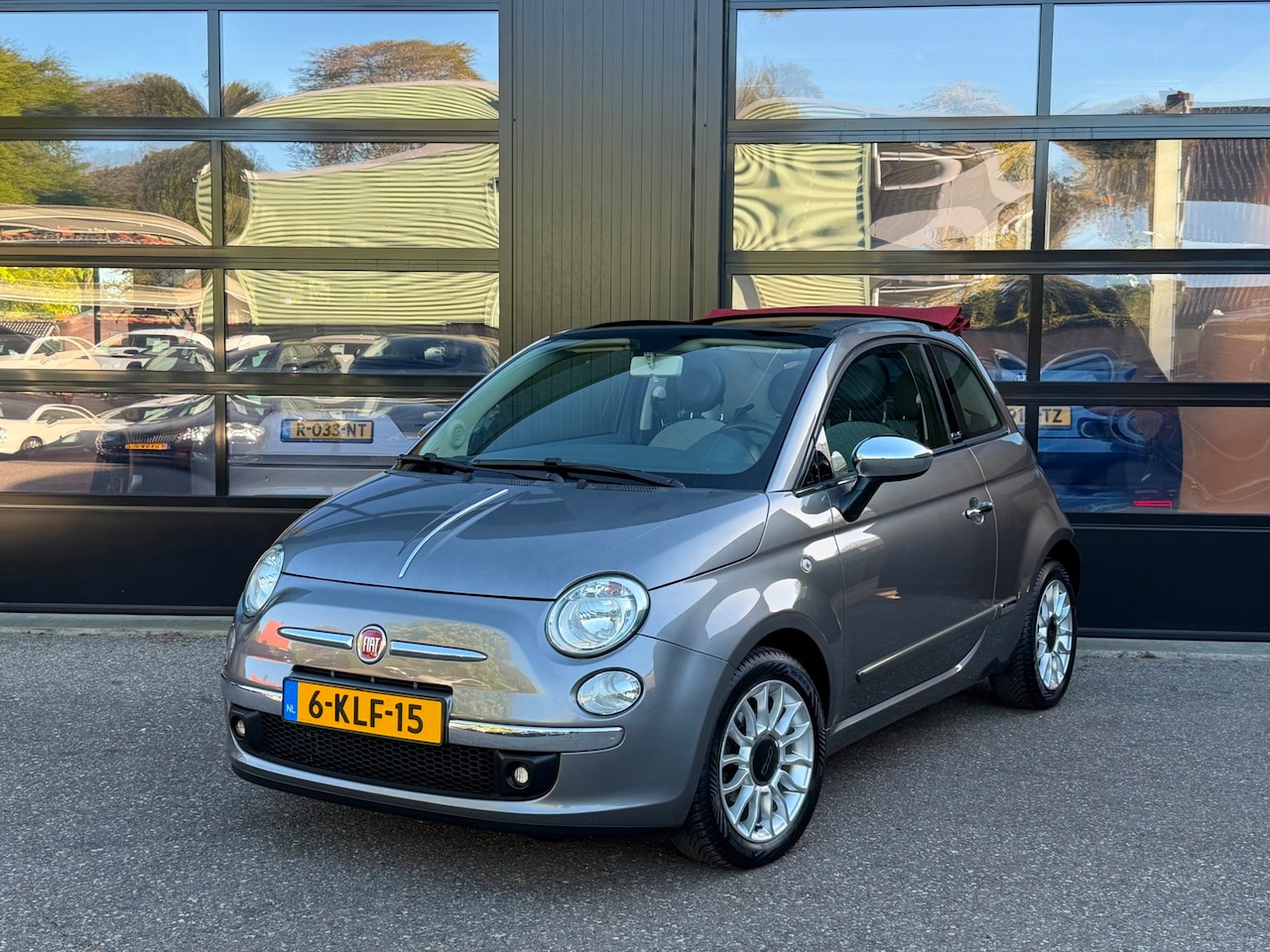 Fiat 500 C - 0.9 TwinAir Lounge Grey Airco PDC Cabrio - AutoWereld.nl