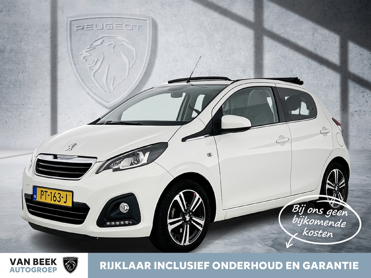 Peugeot 108 - 72 pk Active TOP! Cabrio | Rijklaar | Lederen bekleding | Airco | Elektrische vouwdak | - AutoWereld.nl