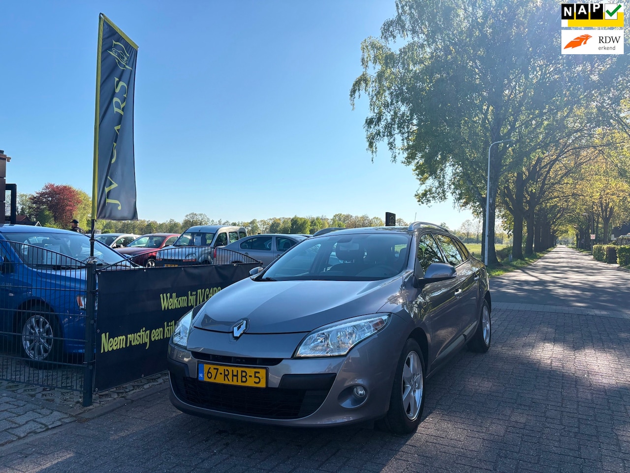 Renault Mégane Estate - 1.6 Dynamique E85 AIRCO,CRUISE,NAVI,ELEKT PAKKET,6BAK,SPORTVELGEN,MET APK - AutoWereld.nl