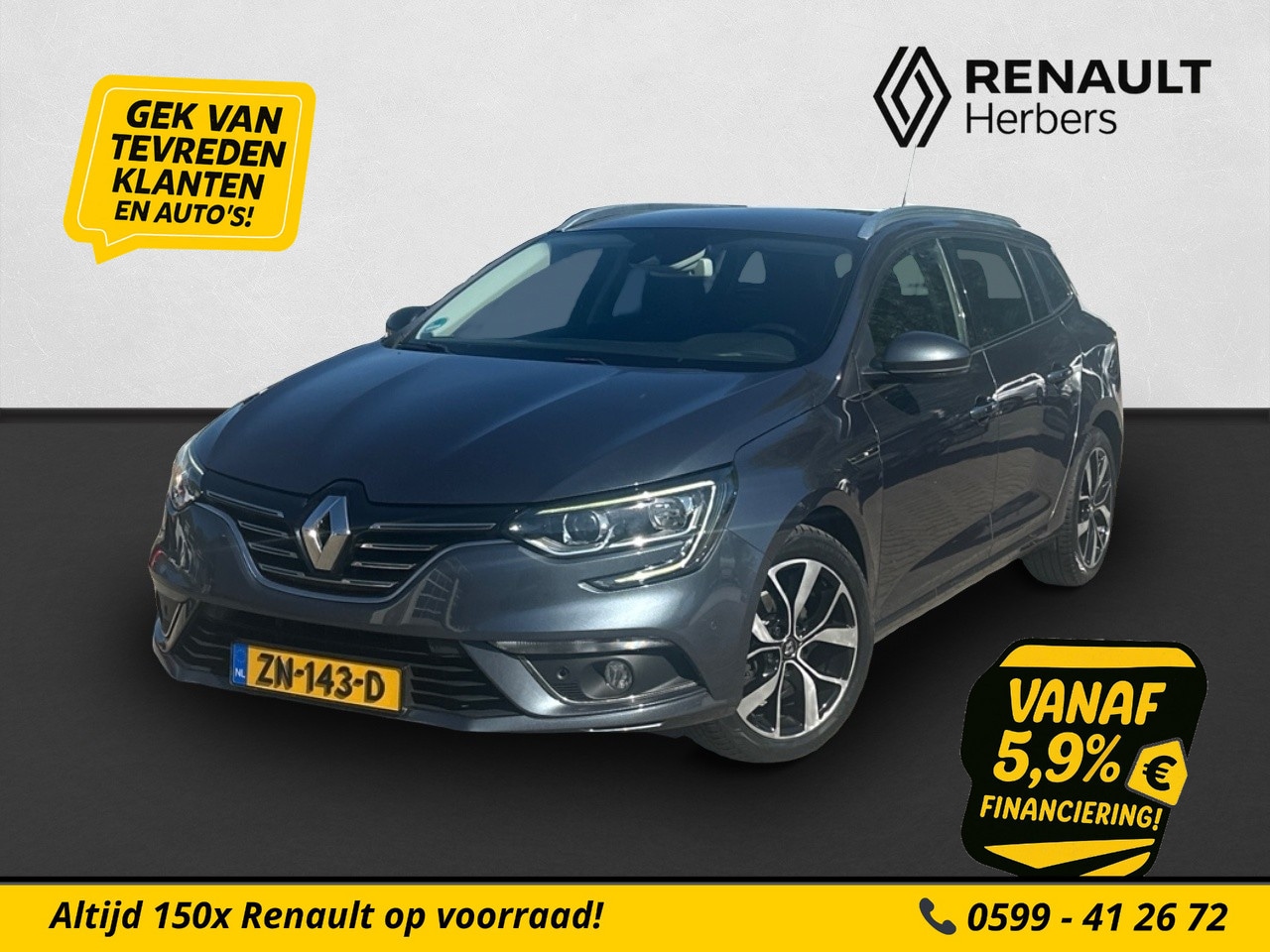 Renault Mégane Estate - 1.3 TCe Bose TREKHAAK / NAVI / CLIMATE / CRUISE / CAMERA - AutoWereld.nl