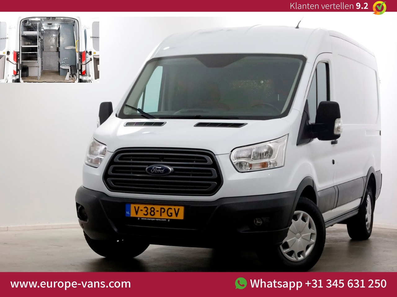 Ford Transit - 350 2.0 TDCI 130pk E6 L2H2 Trend Airco/Navi/Inrichting 04-2018 - AutoWereld.nl