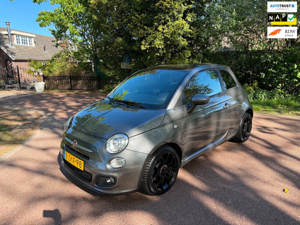 Fiat 500 - 0.9 TwinAir Turbo 500S / Airco / Leder / NAP / Aux / Lm / Apk - AutoWereld.nl