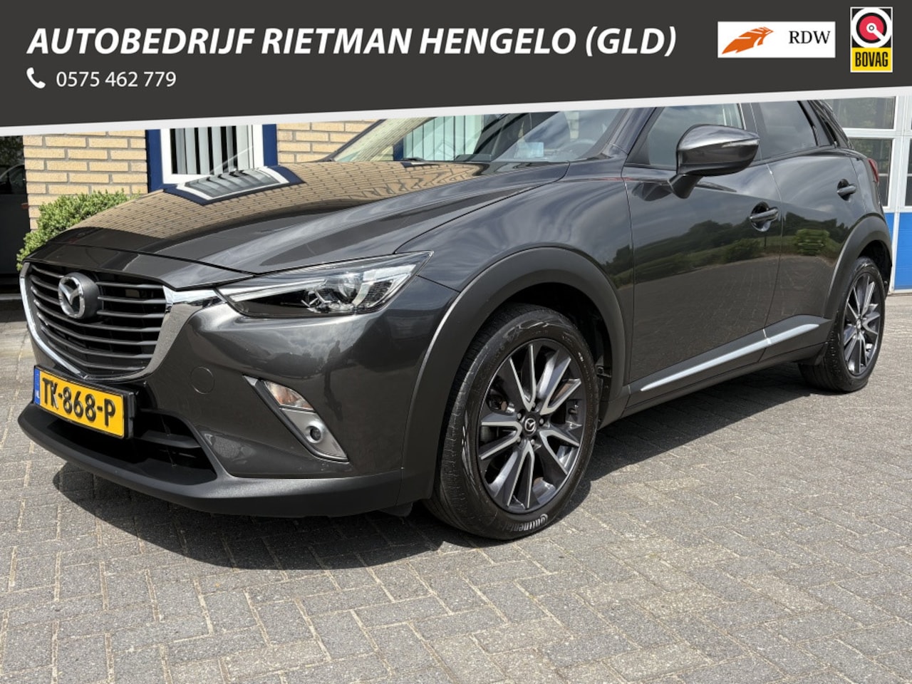 Mazda CX-3 - 2.0 SAG Skyactiv GT TREKHAAK-CAMERA-LEER- BTW - APK - AutoWereld.nl