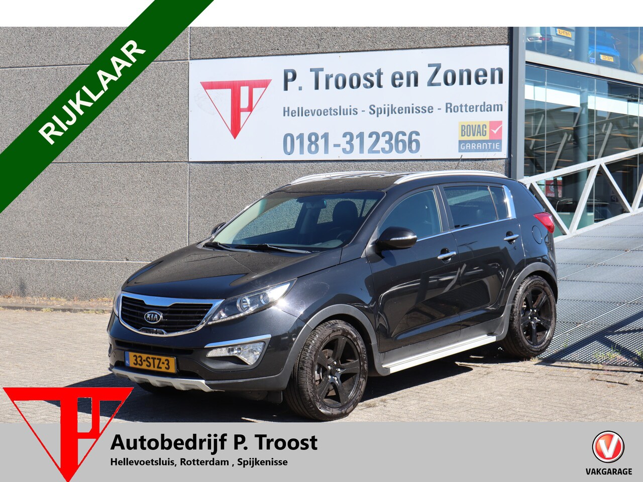 Kia Sportage - 2.0 X-ecutive PlusPack BLACK-LINE AUTOMAAT! Cruise control/Trekhaak/Half Leder/Bluetooth/L - AutoWereld.nl