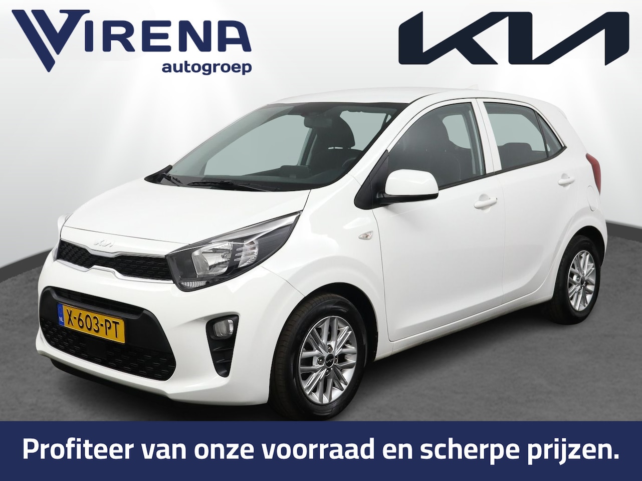 Kia Picanto - 1.0 DPi DynamicLine Navigatie - Achteruitrijcamera - Cruise Control - Apple & Android Carp - AutoWereld.nl