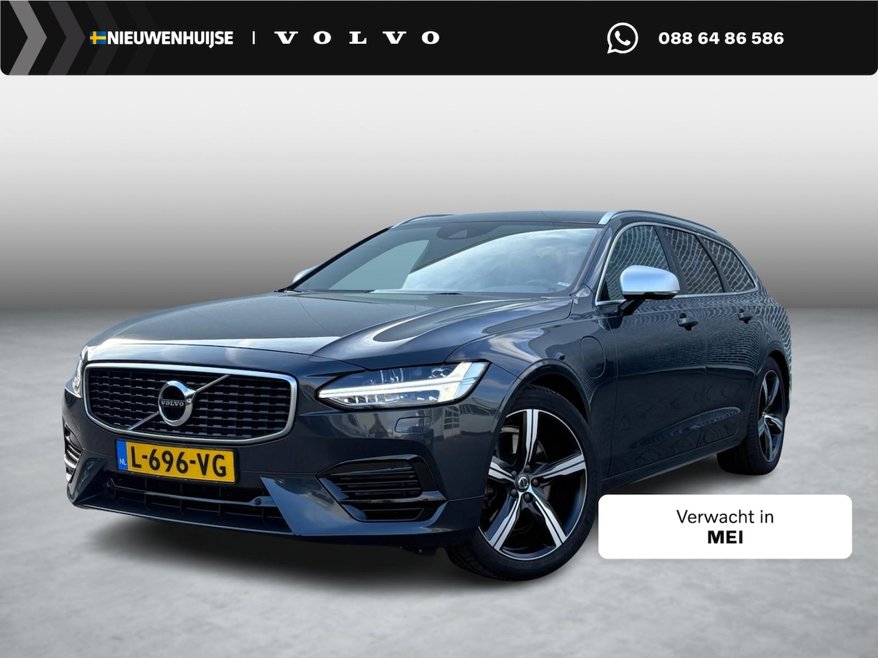 Volvo V90 - 2.0 T8 AWD R-Design | Trekhaak | Bowers Wilkins Audio | Stoelverhogers | Elektrische Achte - AutoWereld.nl