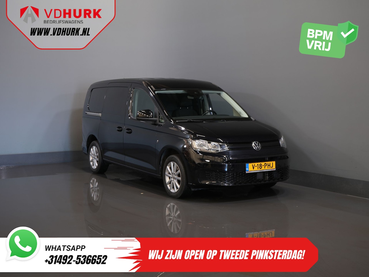 Volkswagen Caddy Cargo Maxi - 2.0 TDI 125 pk DSG Aut. Standkachel/ Stoelverw./ Carplay/ Airco/ Cruise/ PDC/ 16”LMV/ Trek - AutoWereld.nl