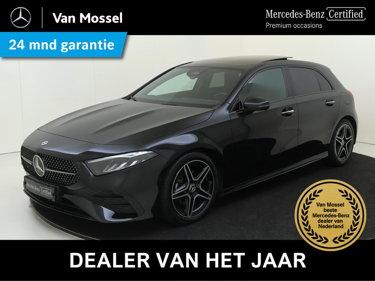 Mercedes-Benz A-klasse - 180 AMG Line / Stoelverwarming / Panaroma-dak / Night-Pakket / Trekhaak / Achteruitrijcame - AutoWereld.nl